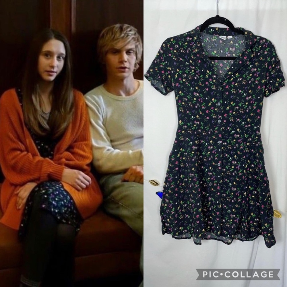 Gap Floral Button Up Floral Collar Dress